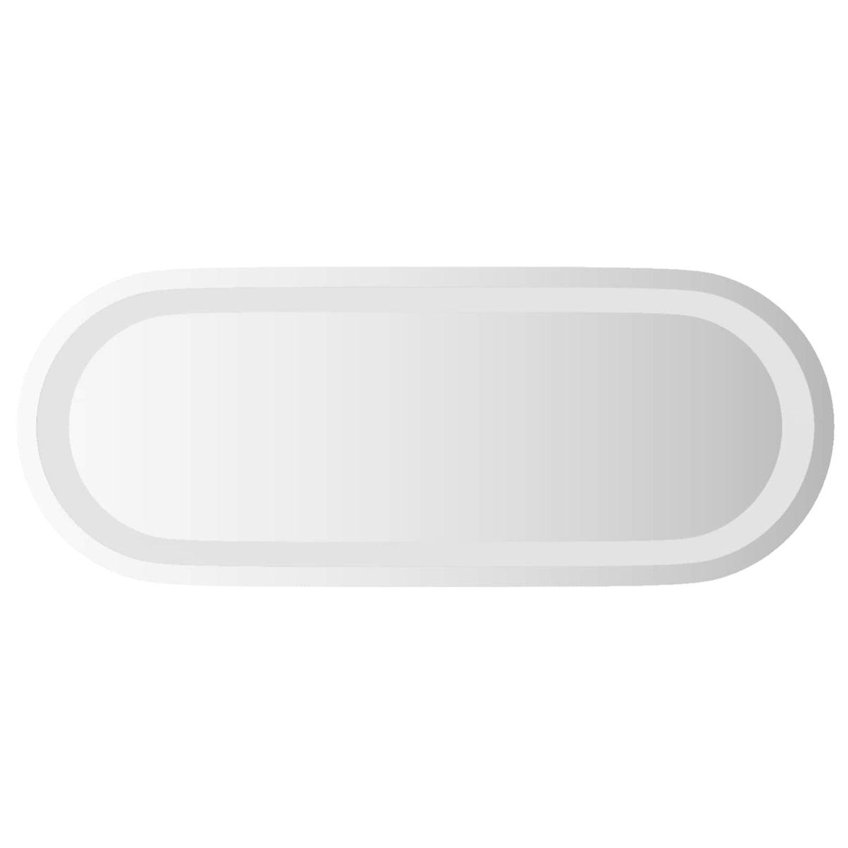 vidaXL LED Badrumsspegel med spegel Transparent 50 x 20 cm härdat glas