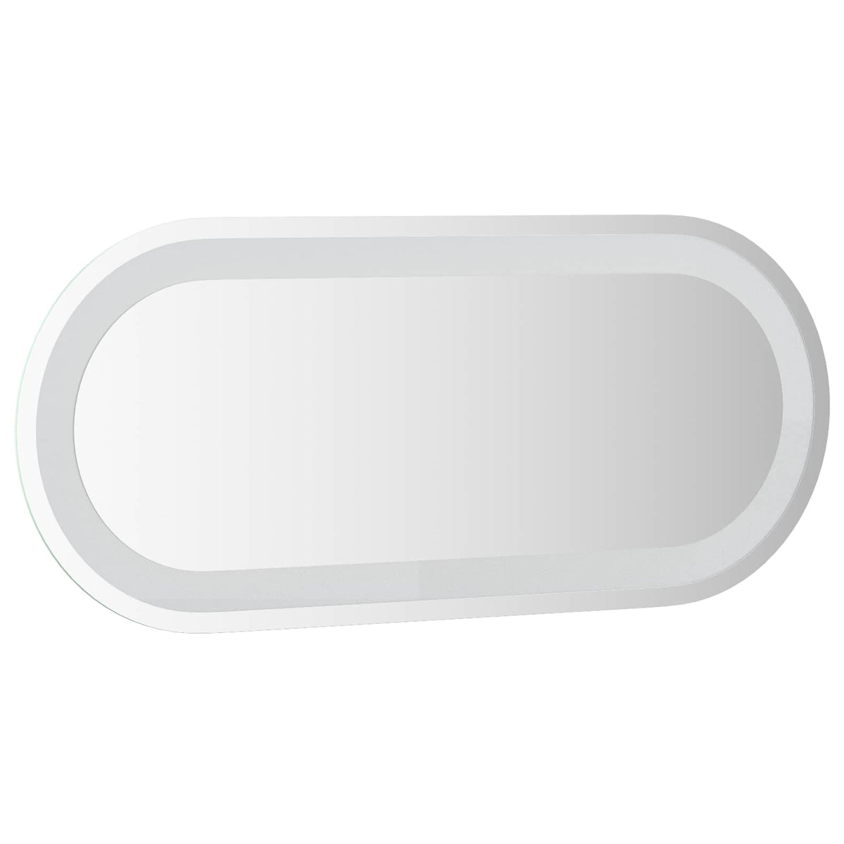 vidaXL LED Badrumsspegel med spegel Transparent 70 x 30 cm härdat glas