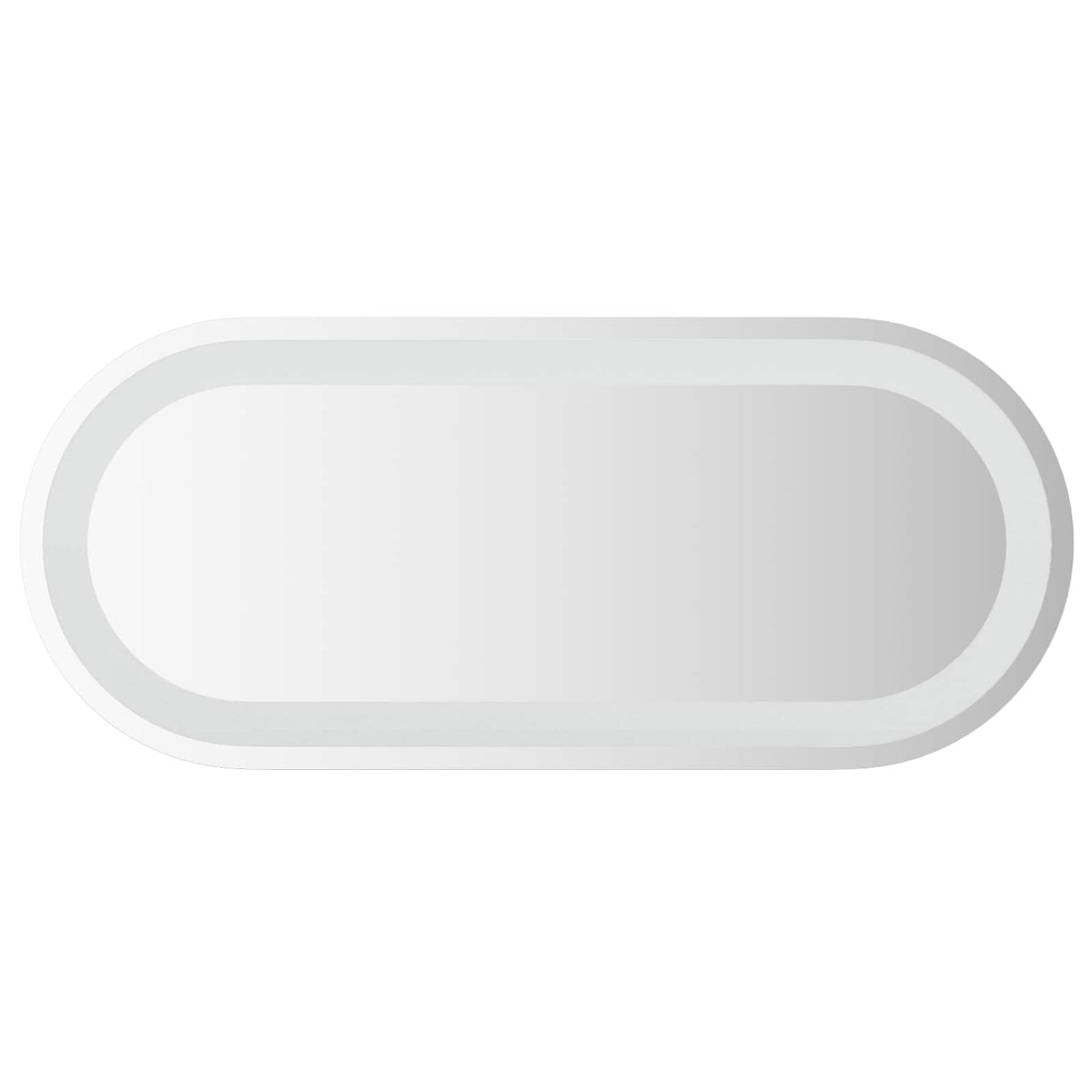 vidaXL LED Badrumsspegel med spegel Transparent 70 x 30 cm härdat glas