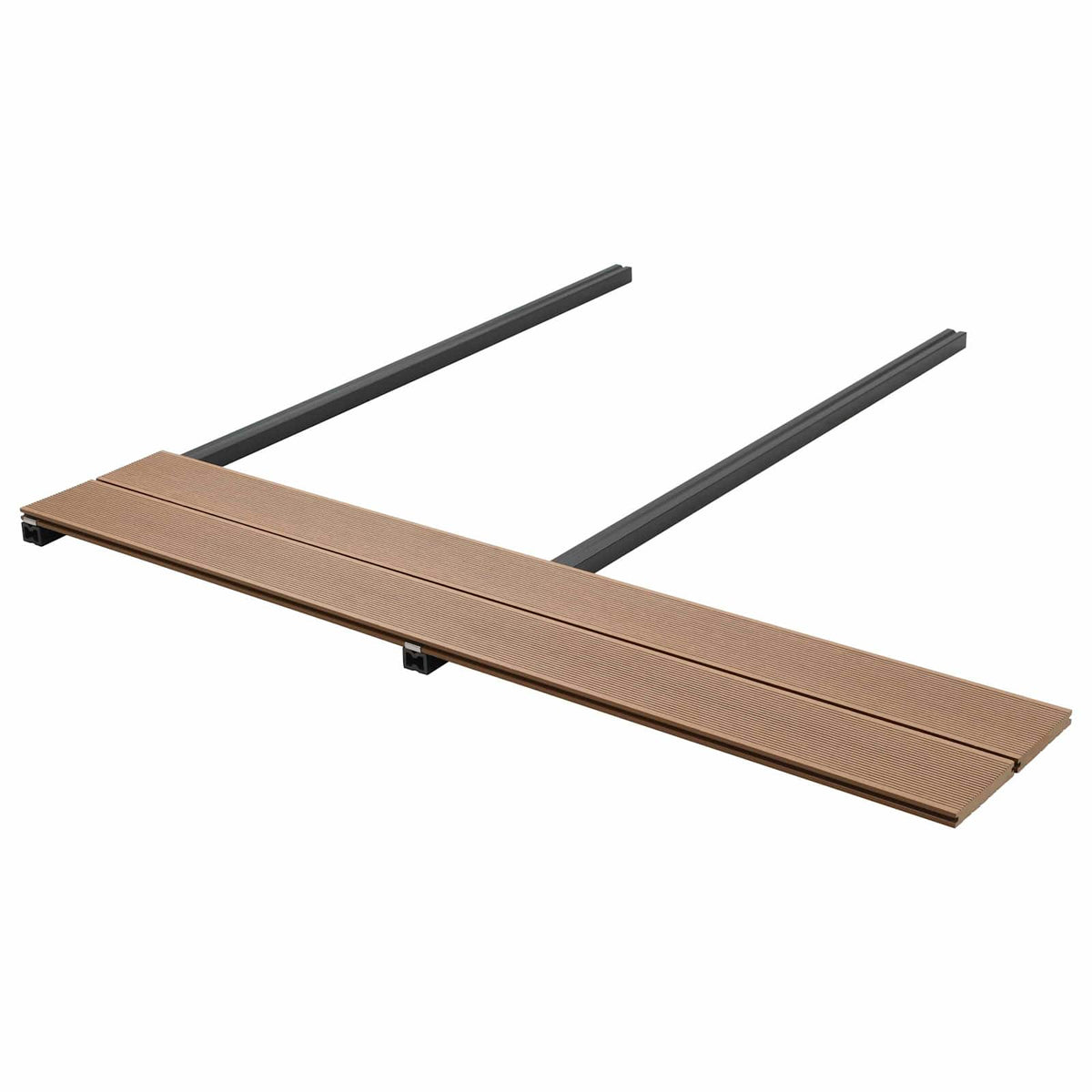 vidaXL Däckbräda 90 st Teak WPC