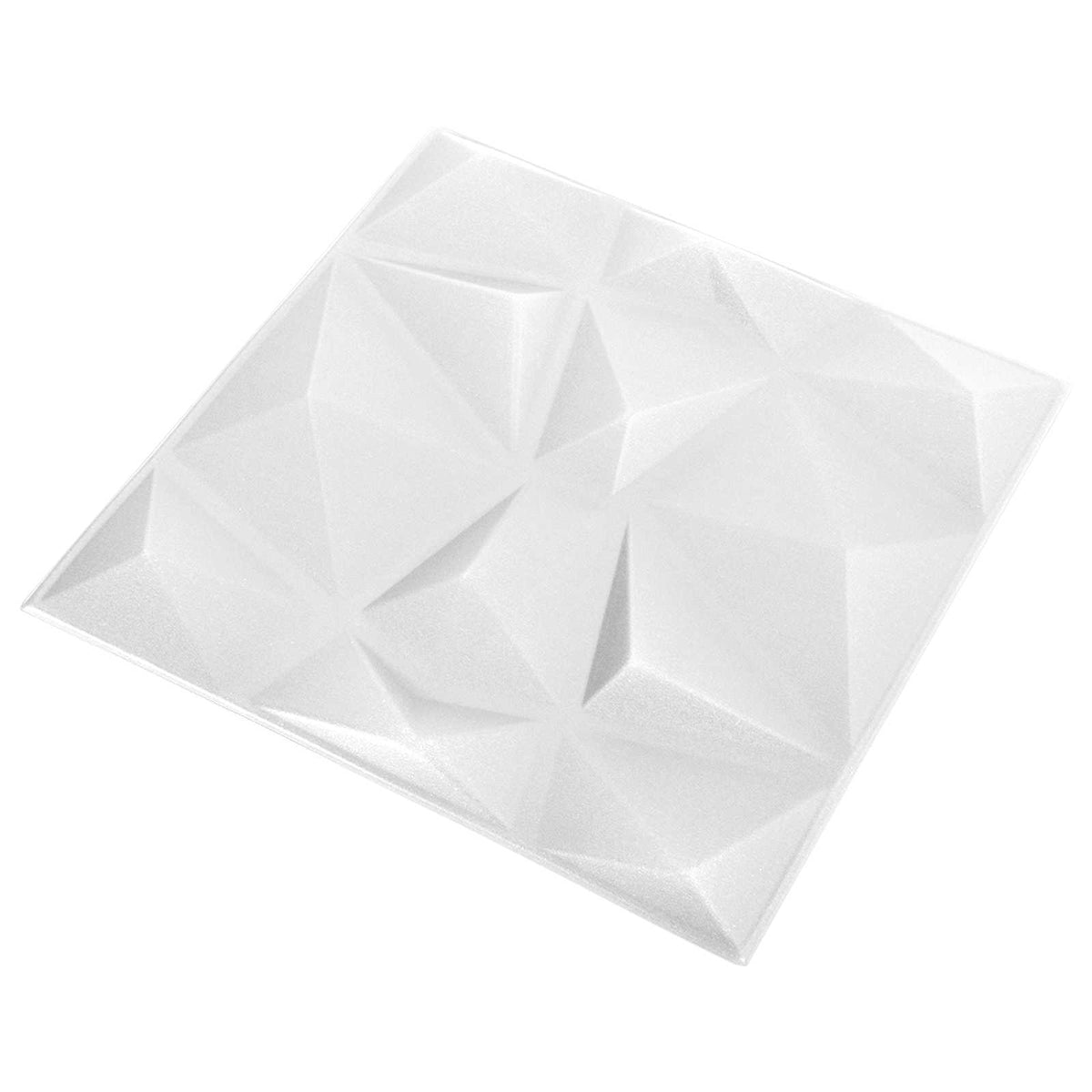 vidaXL Väggpaneler 48 st 50 x 50 cm Diamond Vit XPS Skum