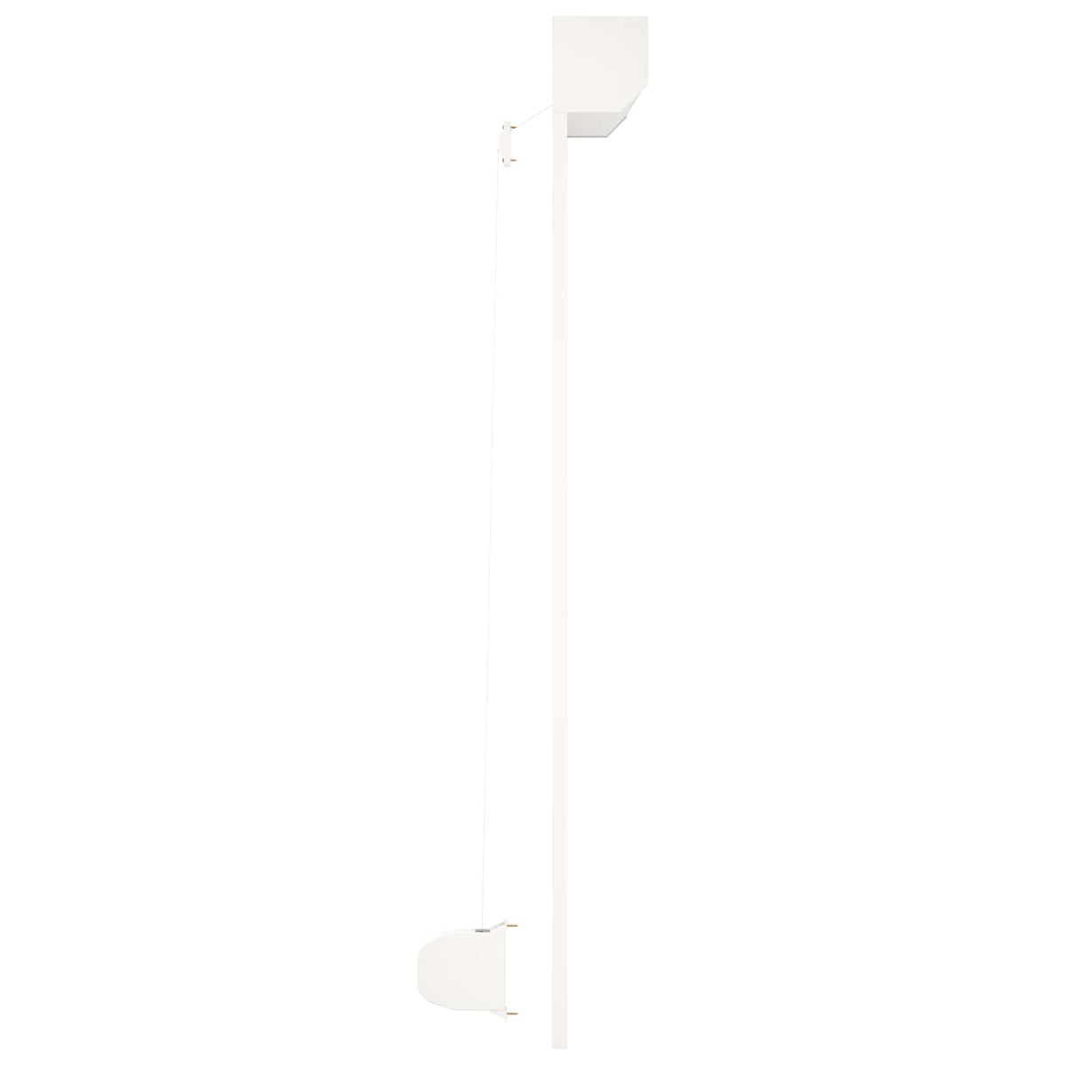 vidaXL Rulljalusi Vit 160 x 150 cm Aluminium och polyuretan