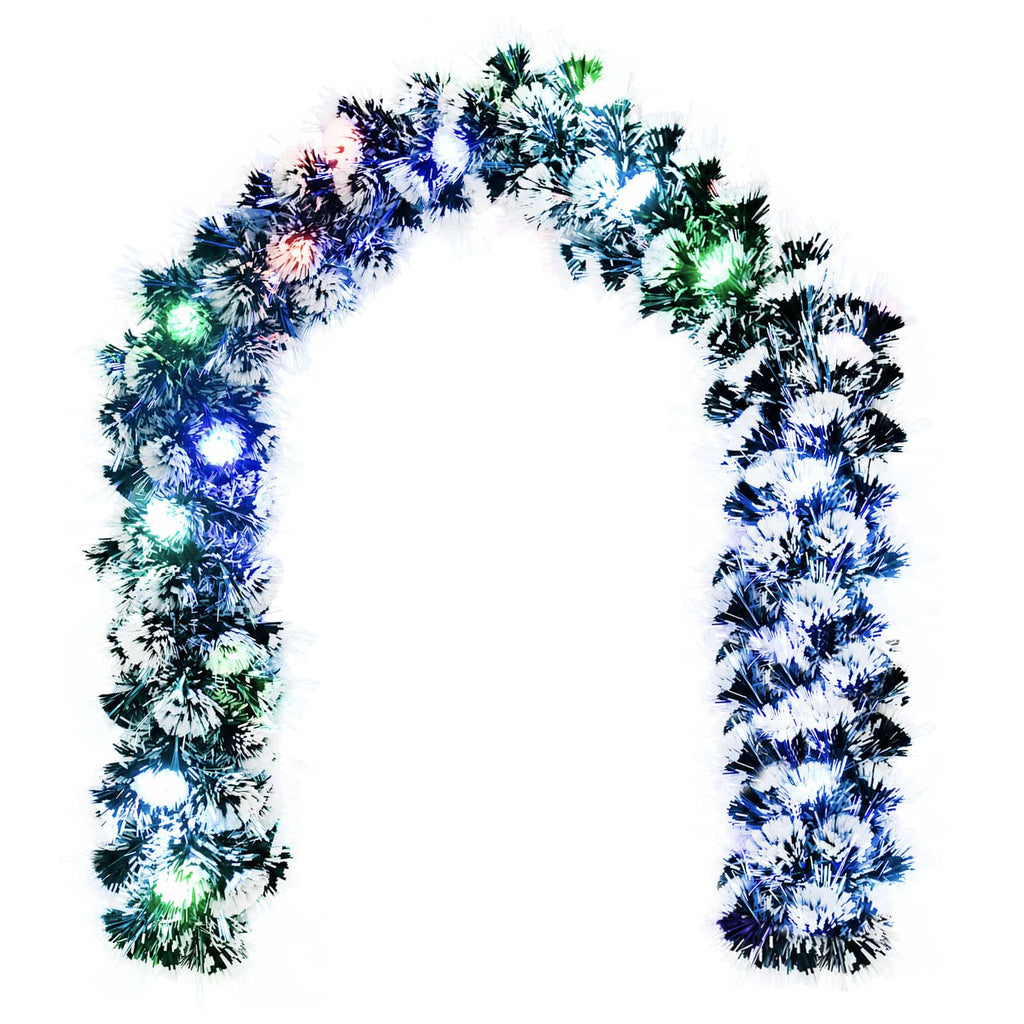 vidaXL Christmas Garland 200 cm 16 LED-lampor Mångfärgad PET
