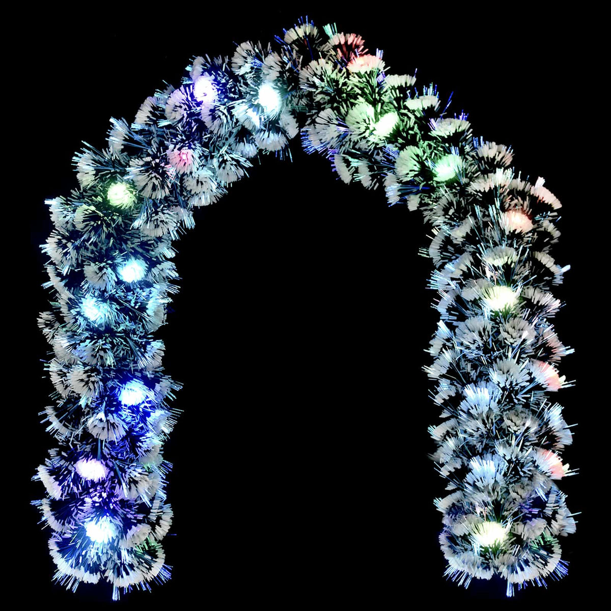 vidaXL Christmas Garland 200 cm 16 LED-lampor Mångfärgad PET