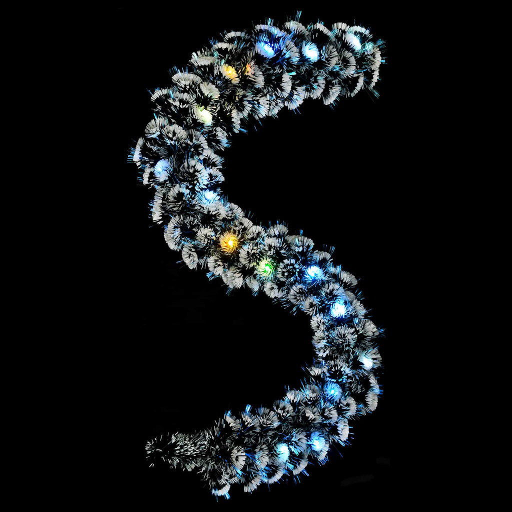 vidaXL Christmas Garland 200 cm 16 LED-lampor Mångfärgad PET