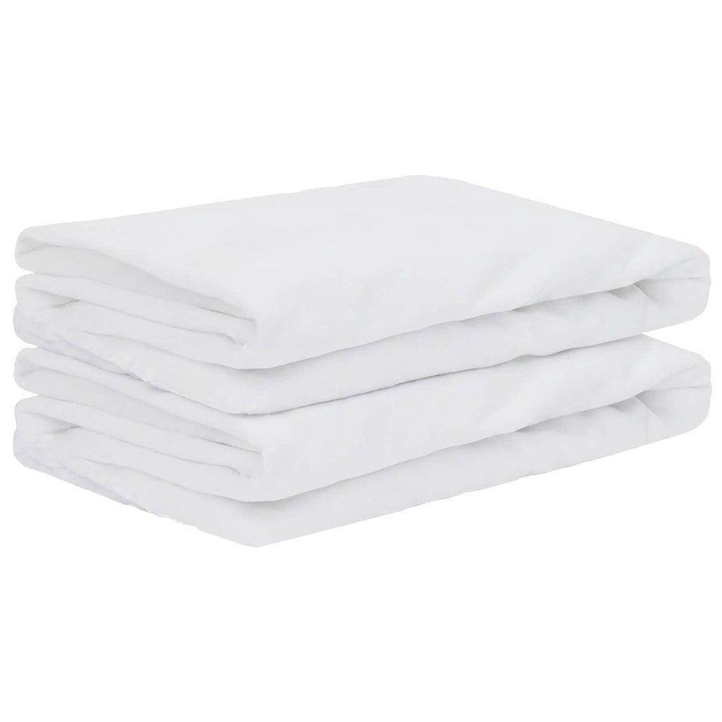 vidaXL Madrasskydd 2 st 120 x 220 cm Vattentålig Vit
