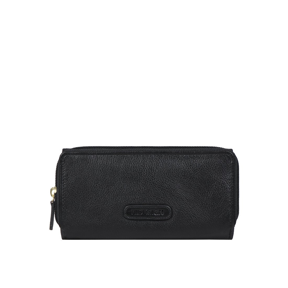 Cartera de cuero plegable con bloqueo RFID Stitch