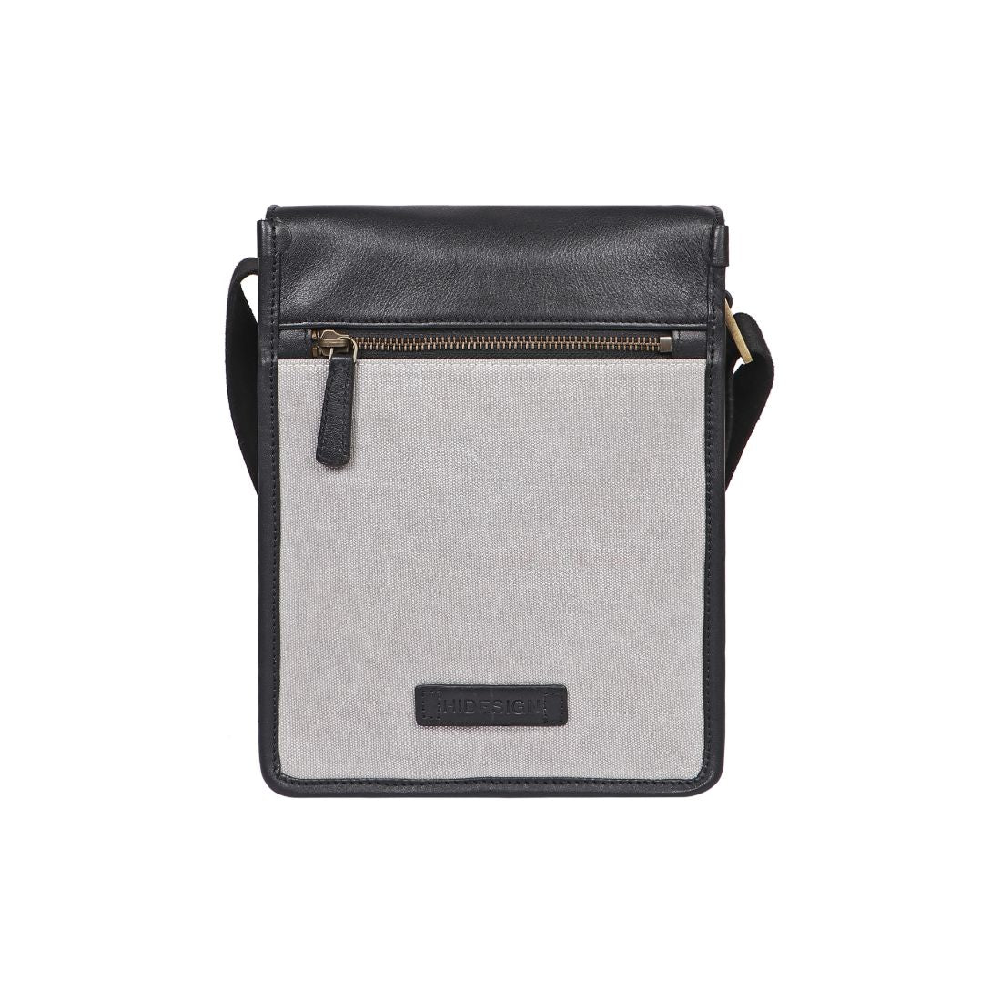 Aiden Genuine Leather and Canvas Mini Crossbody Men/Women Messenger Bag/Travel Bag / 10.5" iPad Bag