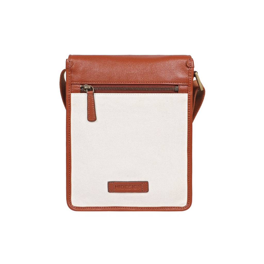 Aiden Genuine Leather and Canvas Mini Crossbody Men/Women Messenger Bag/Travel Bag / 10.5" iPad Bag