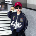 Boys Motorcycle Jacket, Youth Biker Jacket, Casual Fashion Outerwear