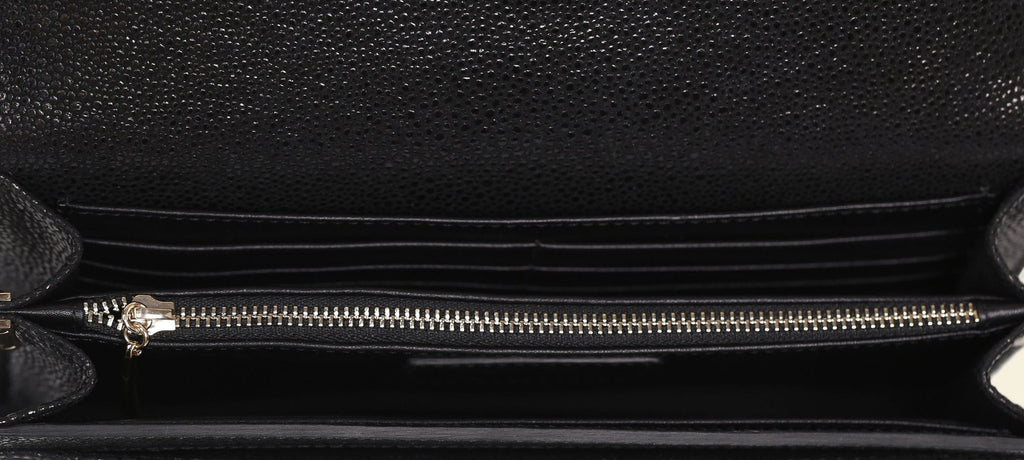 Koi Black Crossbody Clutch