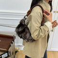 Large-capacity Women's Plush Shoulder Bag