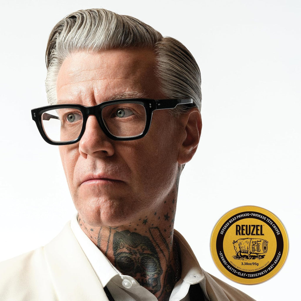 Reuzel Faserpomade, geringer Glanz, fester Halt, texturiertes, volleres Aussehen, im Laufe des Tages leicht neu frisierbar, 3,38 oz/95 g