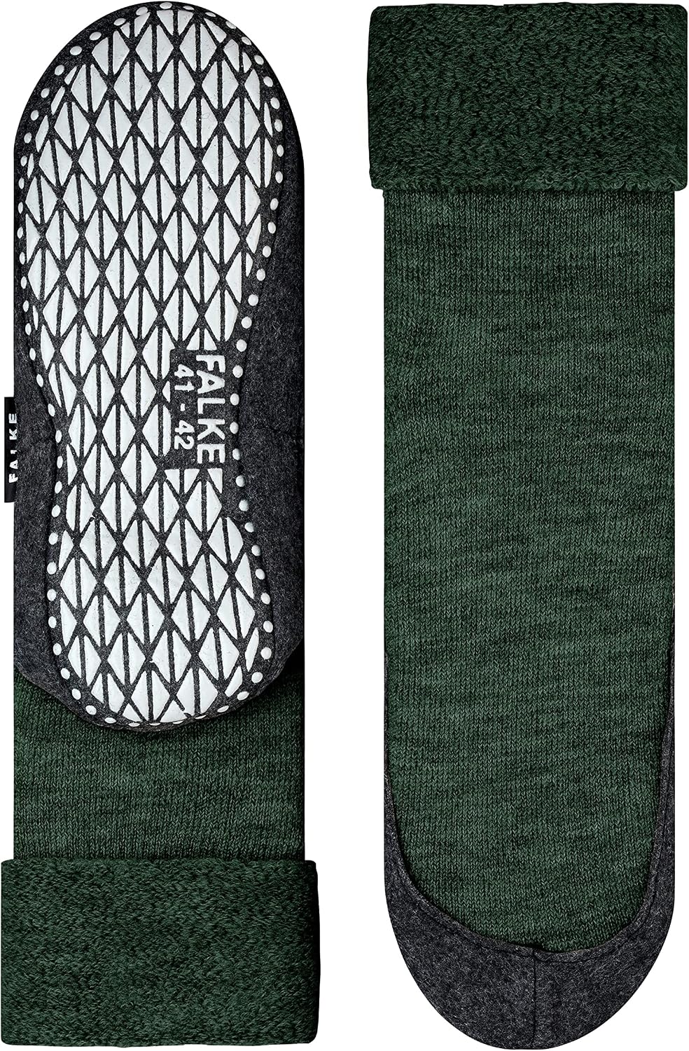 FALKE Herren Cosyshoe Stoppersocken atmungsaktive klimaregulierende geruchshemmende Wolle rutschfeste Noppen auf der Filzsohle komfortabel warm mit Plüsch strapazierfähig 1 Paar