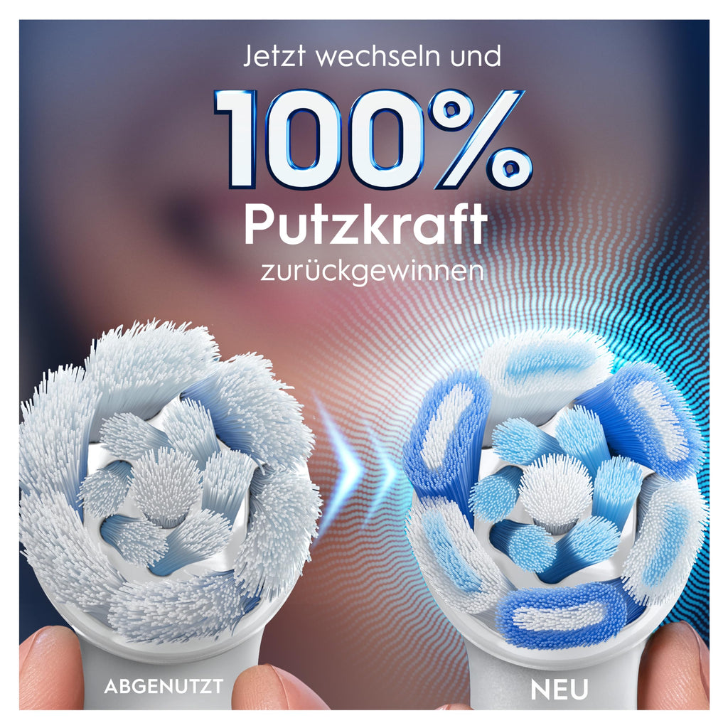 Oral-B iO Aufsteckbürsten Ultimative Reinigung, Schwarz, 4 Stück