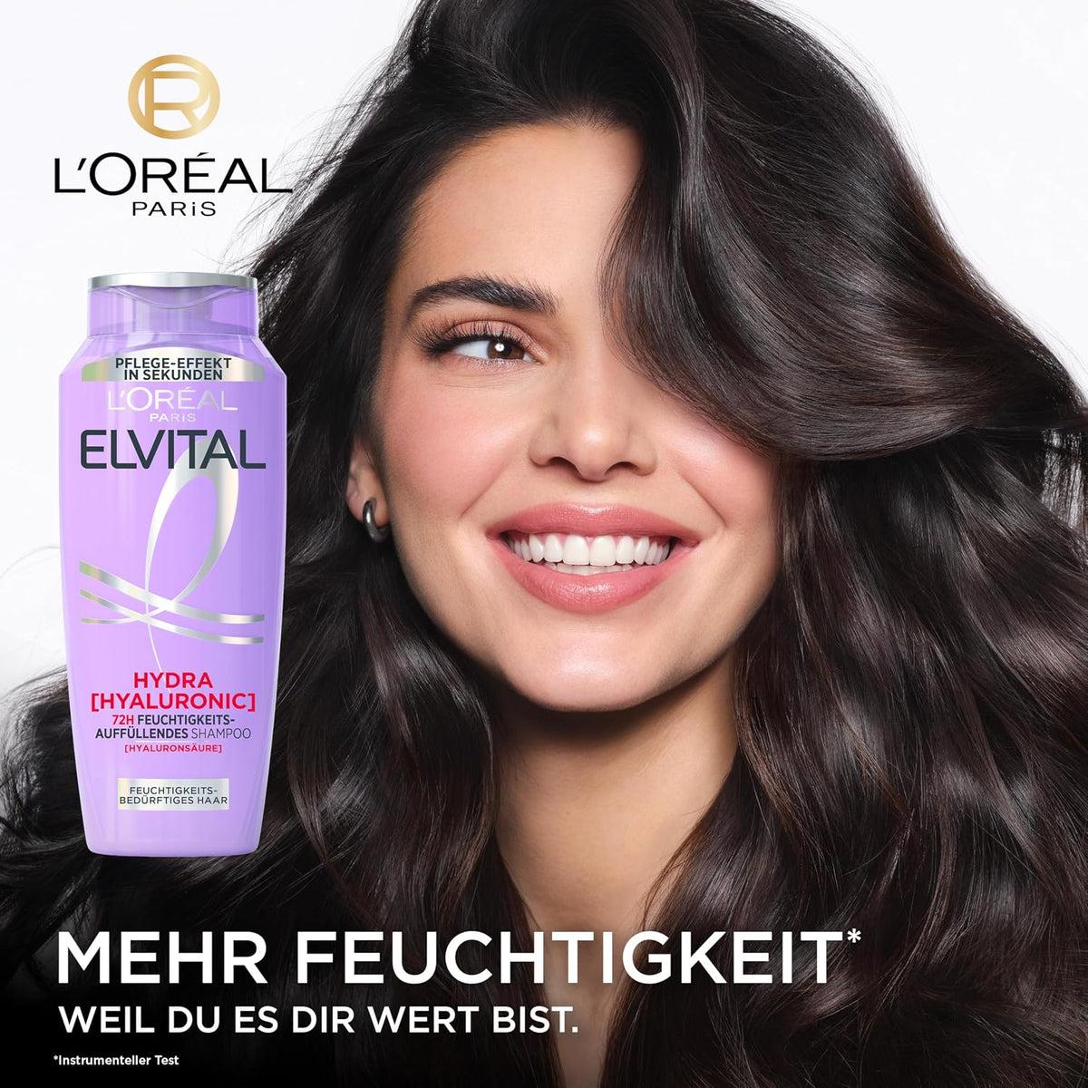 L'Oréal Paris Elvital Hydra Hyaluronic Shampoo Feuchtigkeitsboost, 1000 ml