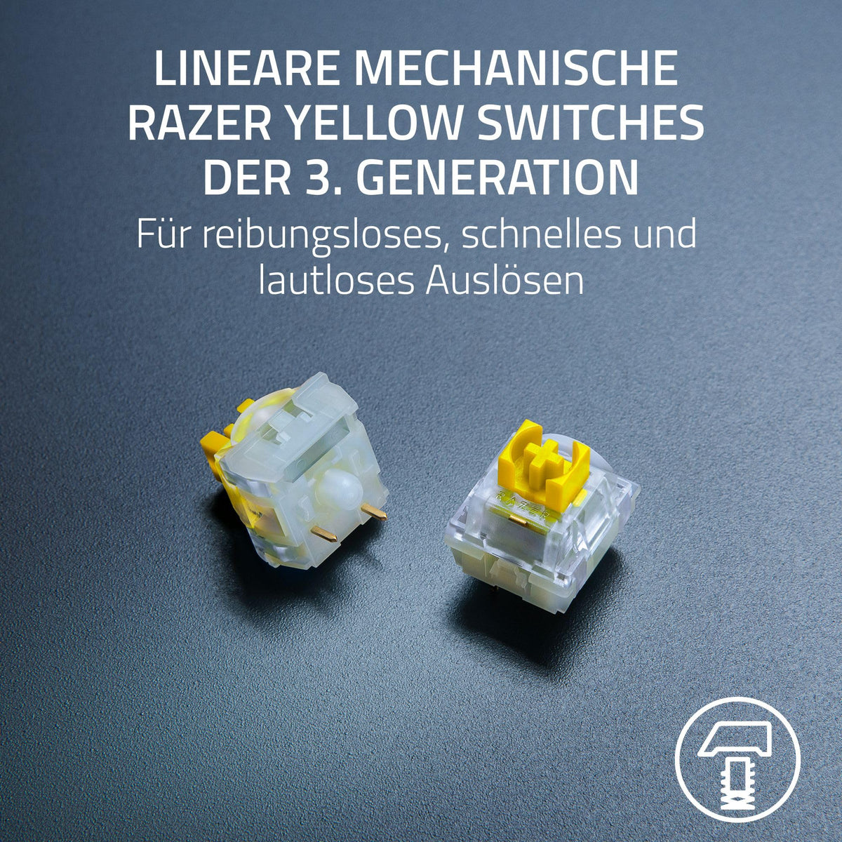 Razer BlackWidow V4 - Mechanische Gaming-Tastatur Chroma RGB (Mechanische Yellow Switches, 6 eigene Makro-Tasten, Doubleshot-ABS-Tastenkappen) QWERTZ DE-Layout | Schwarz