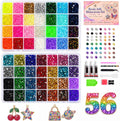 56 Farben Bedazzler Kit, 45.000 Stück 3mm Harz Strasssteine Set