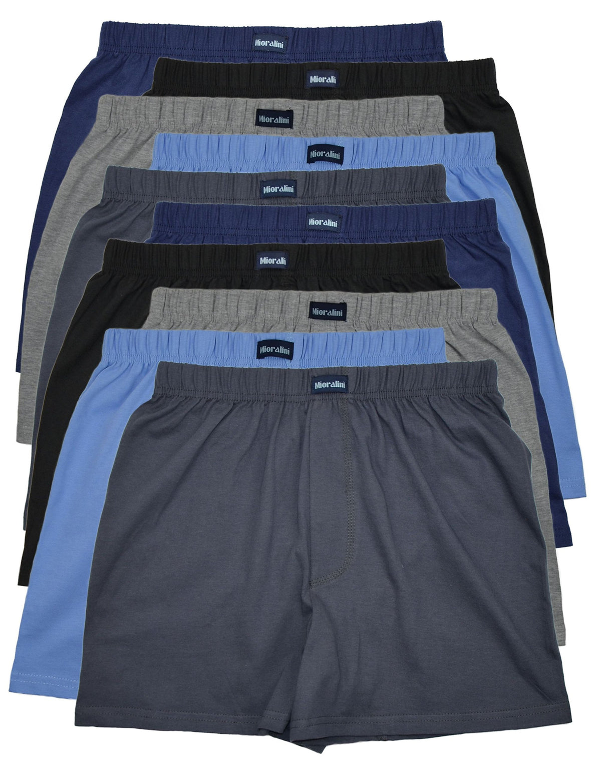 MioRalini Herren Lockere Weiche Boxershort Klassisch 10er Set