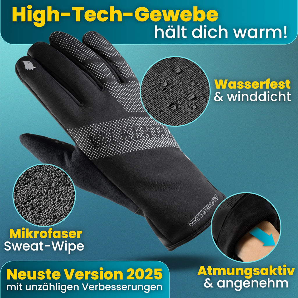 Valkental wasserdichte Fahrradhandschuhe GloRider, Unisex