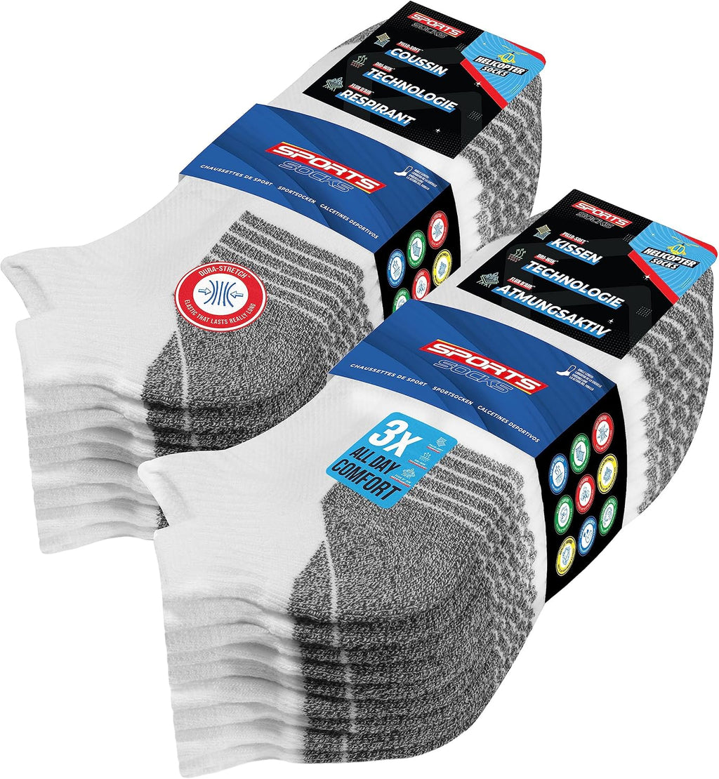 SOXCO Chaussettes Homme Femme Sport Socquettes Basses Courtes - Lot de 10 Paires