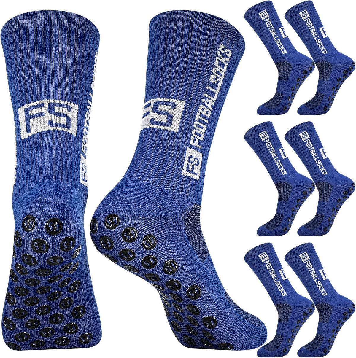FANTESI 3 Paare Fußballsocken für Herren Damen,Sportsocken Fußball