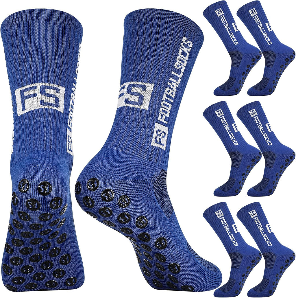 FANTESI 3 Paare Fußballsocken für Herren Damen,Sportsocken Fußball