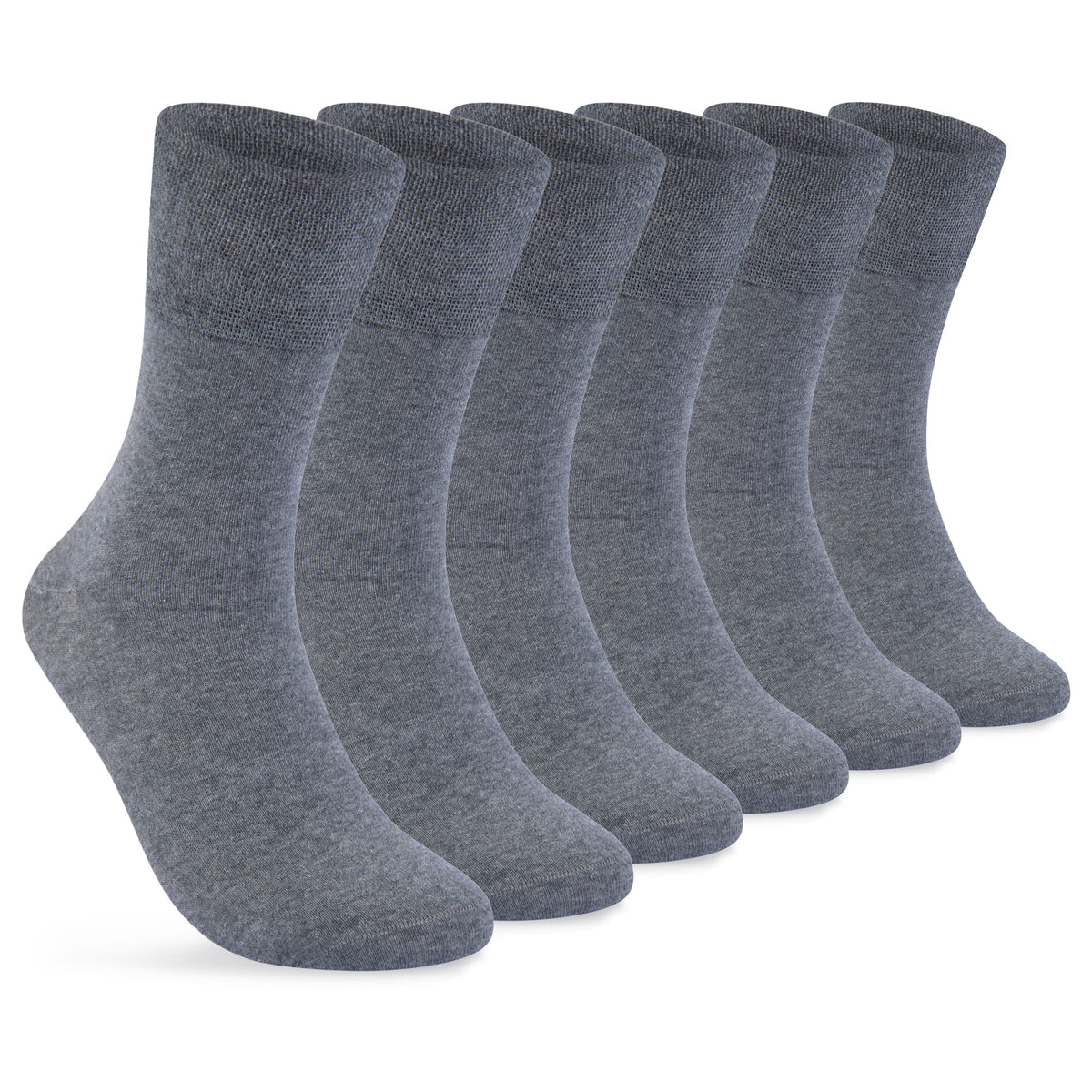 sockenkauf24 Diabetikersocken ohne Gummi & ohne Naht 97% Baumwolle (6 Paar) Diabetiker Socken mit Komfortbund für Damen & Herren