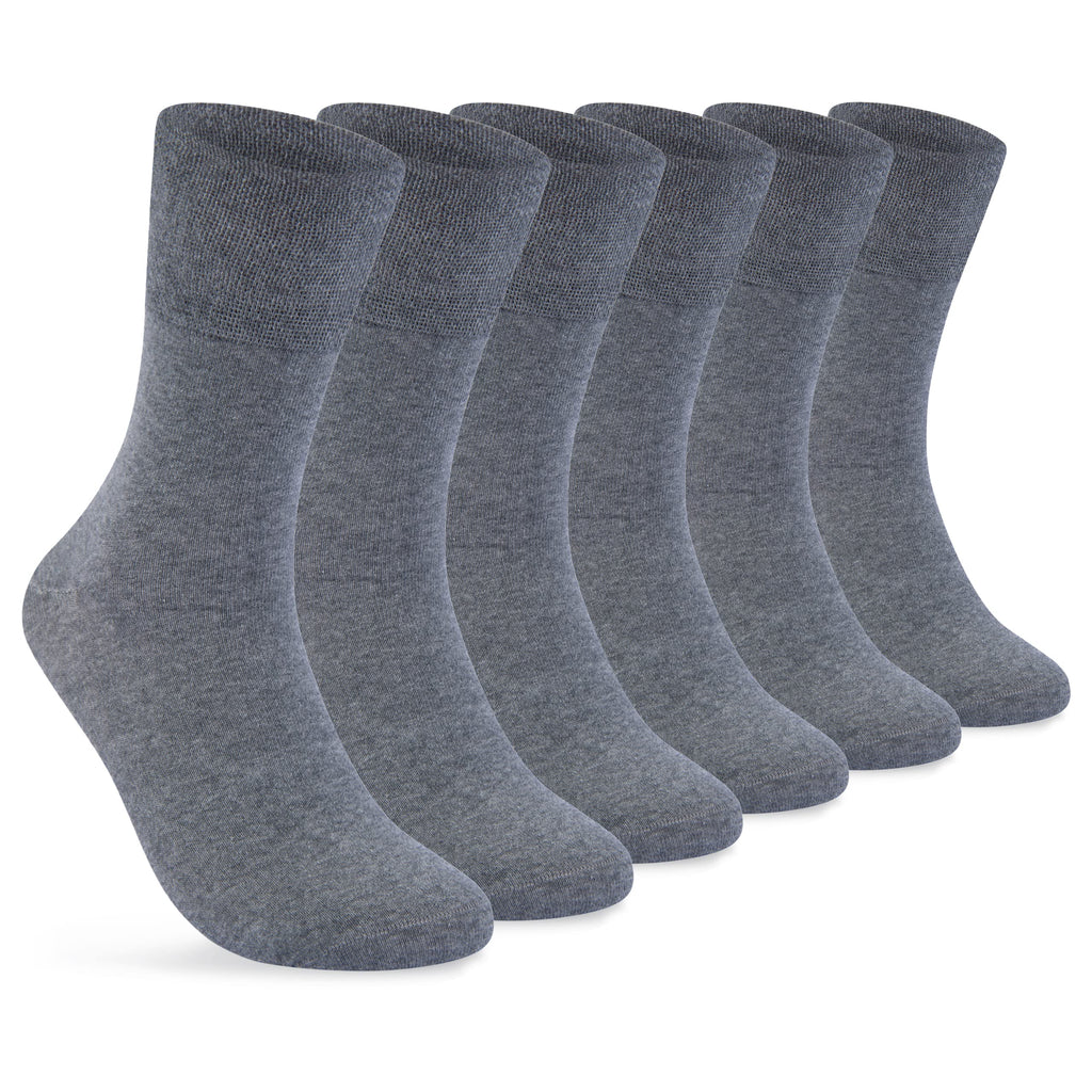 sockenkauf24 Diabetikersocken ohne Gummi & ohne Naht 97% Baumwolle (6 Paar) Diabetiker Socken mit Komfortbund für Damen & Herren