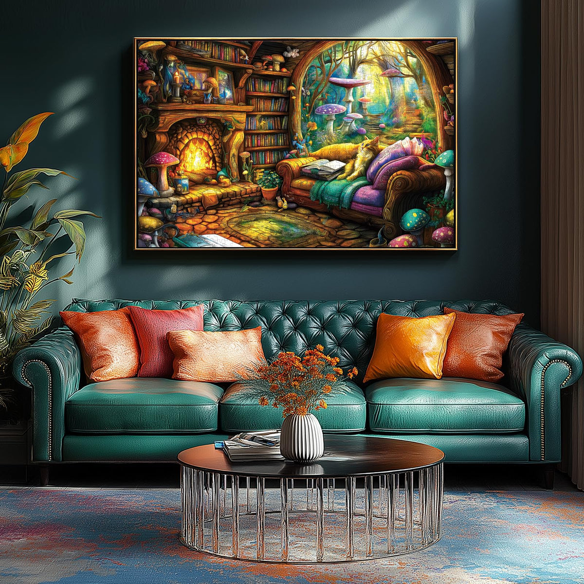Blueforest Halloween 1000 Piece Jigsaw Puzzle for Adults - Spooky Ghosts, Skeletons, Pumpkins, Witch & Haunted House Puzzle, Challenging Fun Adult Puzzles for Relaxation, Decor & Gifts