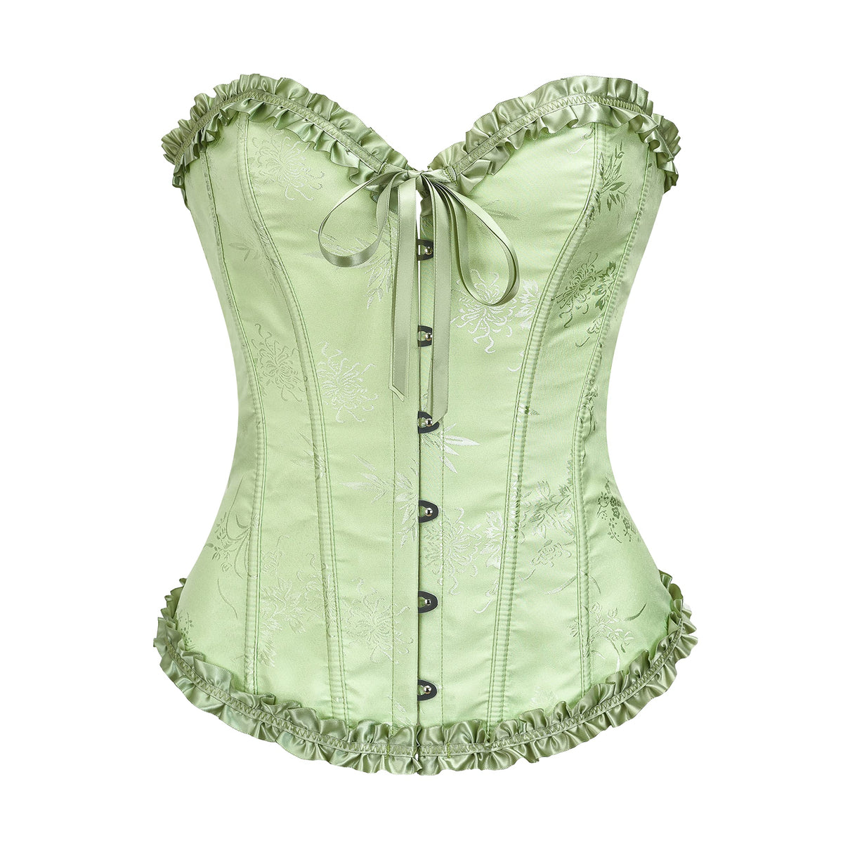 Bustier Corset Top for Women | Overbust Lace Up Waist Cincher Shapewear Lingerie