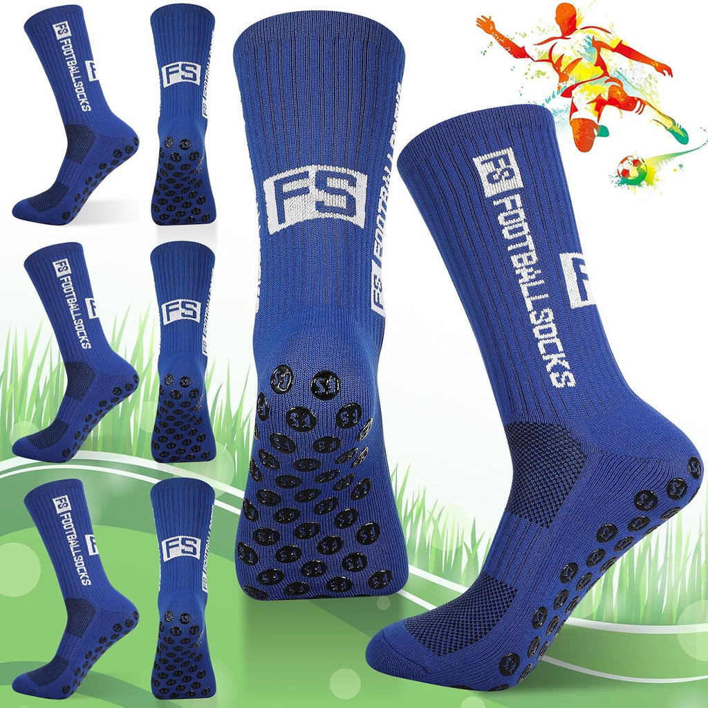 FANTESI 3 Paare Fußballsocken für Herren Damen,Sportsocken Fußball