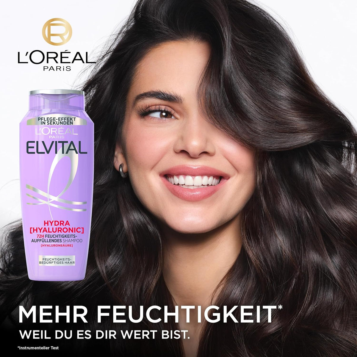 L'Oréal Paris Elvital Hydra Hyaluronic Shampoo Feuchtigkeitsboost, 1000 ml