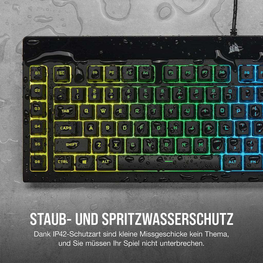 Corsair K55 CORE RGB Membran Kabelgebundene Gaming-Tastatur – Schwarz