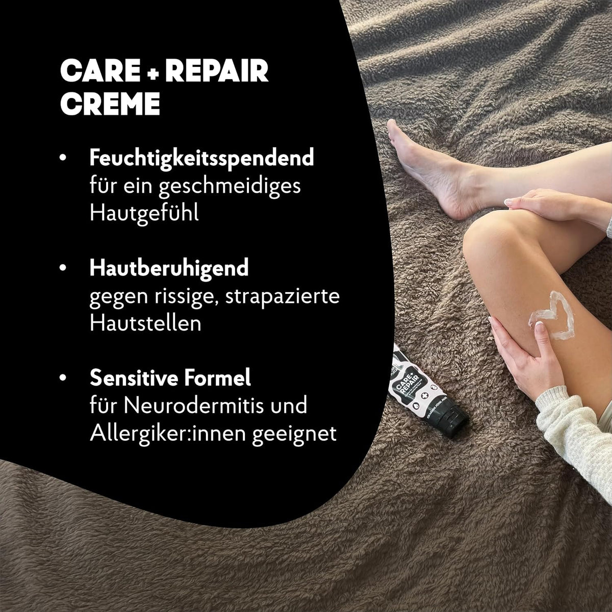 EUTERPFLEGE Care + Repair Pflegecreme, für trockene Haut, 400ml, parfümfrei