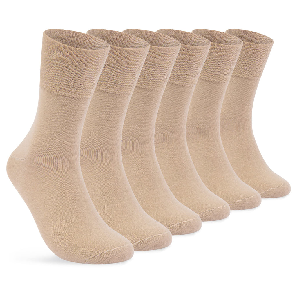 sockenkauf24 Diabetikersocken ohne Gummi & ohne Naht 97% Baumwolle (6 Paar) Diabetiker Socken mit Komfortbund für Damen & Herren