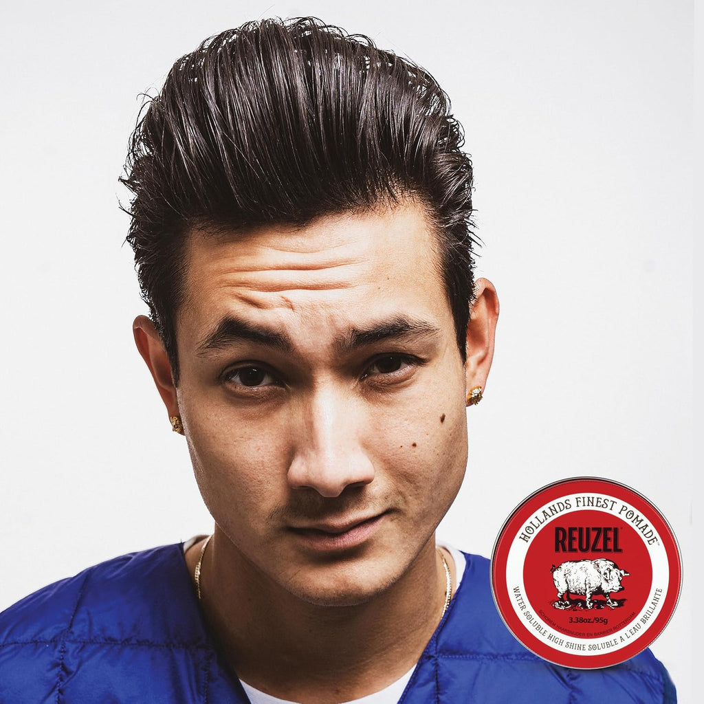 Reuzel Faserpomade, geringer Glanz, fester Halt, texturiertes, volleres Aussehen, im Laufe des Tages leicht neu frisierbar, 3,38 oz/95 g