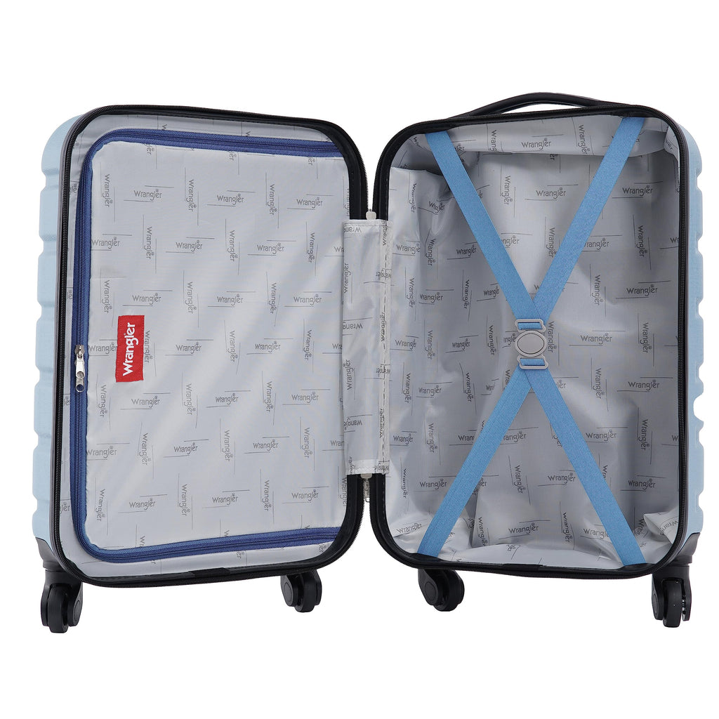 Wrangler 22" Hardside Spinner Carry-On Luggage, Charcoal