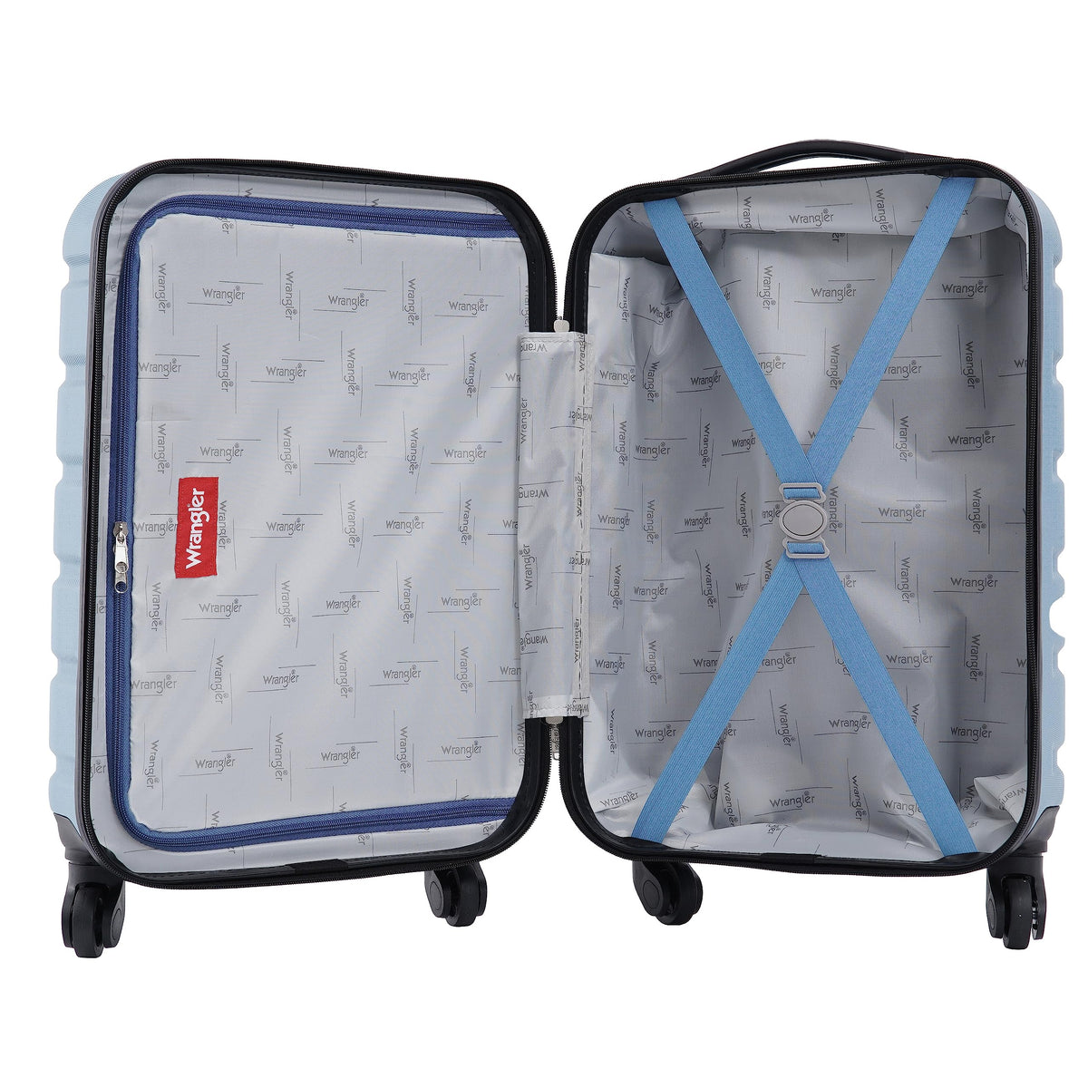 Wrangler 22" Hardside Spinner Carry-On Luggage, Charcoal