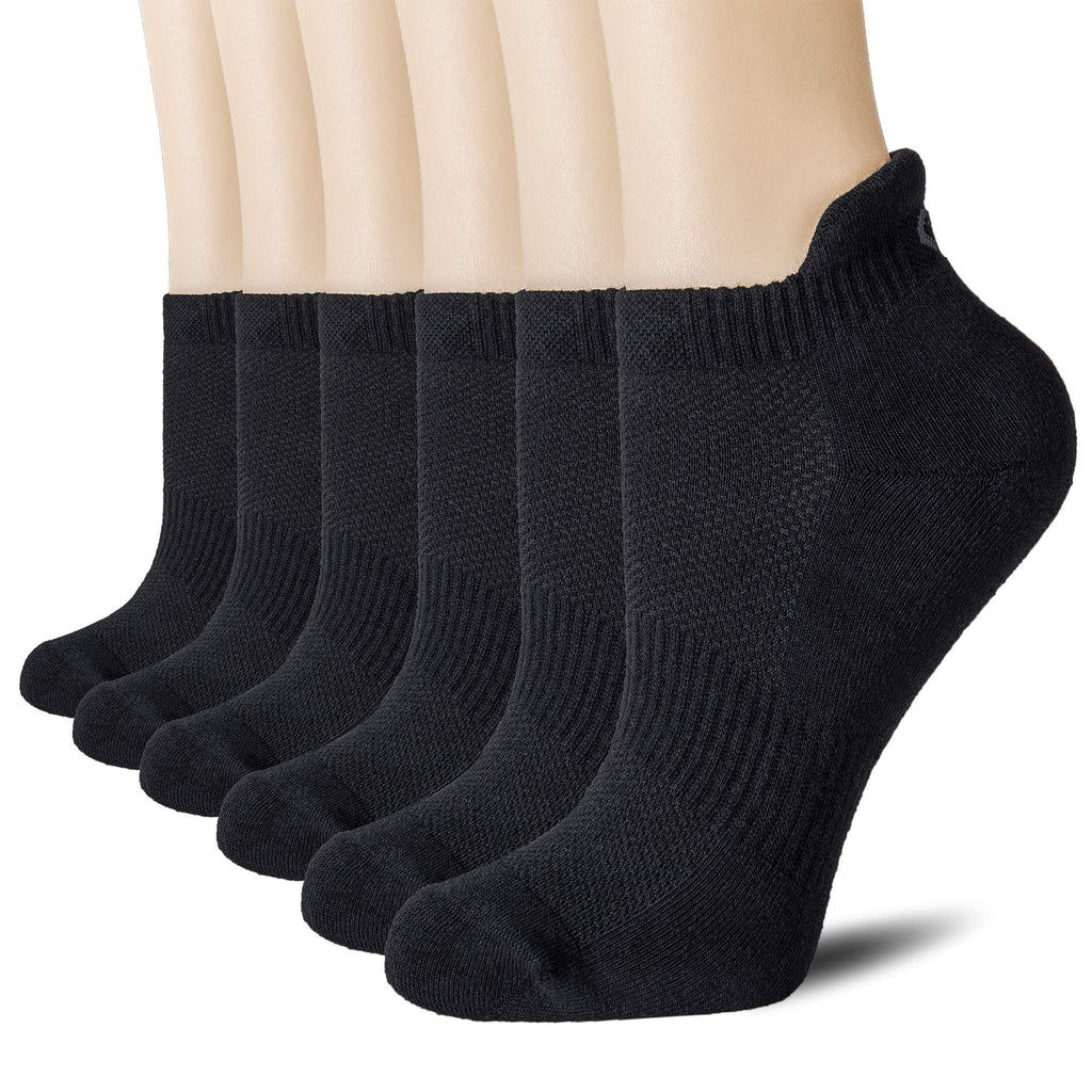 CS CELERSPORT 6 Paar kurze Sportsocken für Damen und Herren, Sneaker-Socken für Laufen und Sport mit Fersenlasche