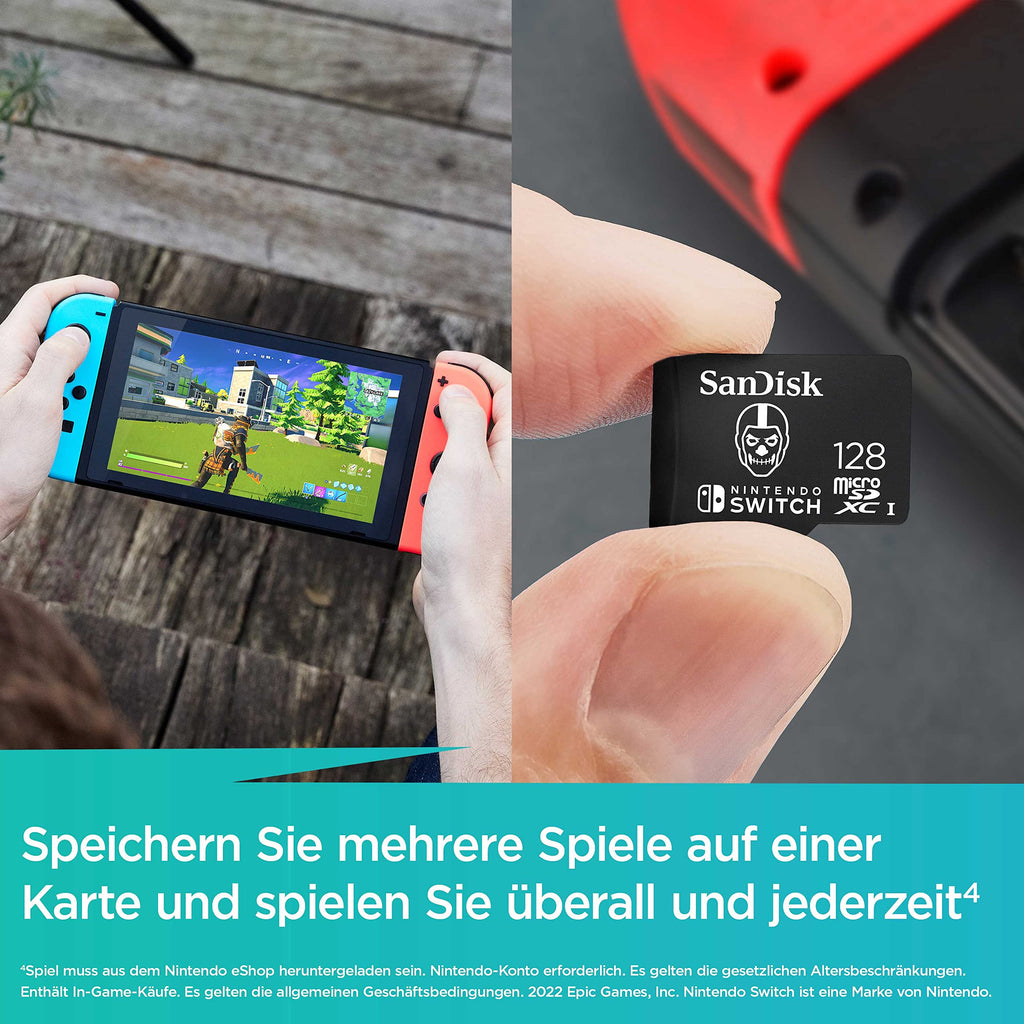 SANDISK 128GB microSD Karte, Super Mario Super Mushroom Edition