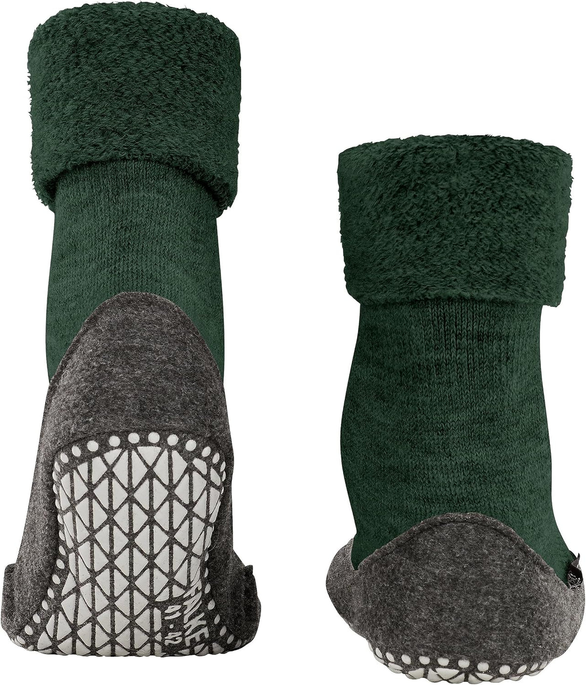 FALKE Herren Cosyshoe Stoppersocken atmungsaktive klimaregulierende geruchshemmende Wolle rutschfeste Noppen auf der Filzsohle komfortabel warm mit Plüsch strapazierfähig 1 Paar