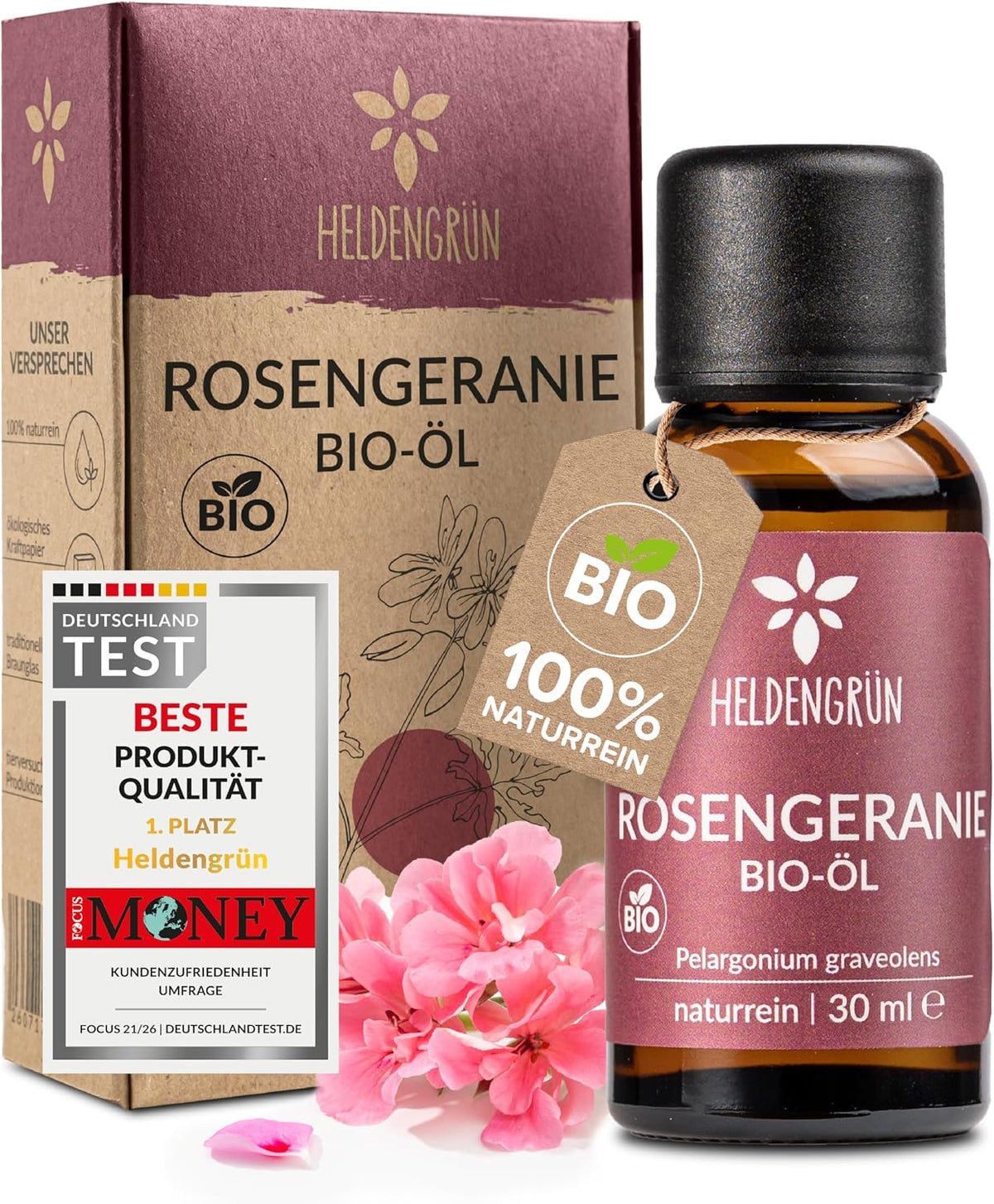 Heldengrün® BIO Lavendelöl [100% NATURREIN] Ätherisches Öl 30 ml