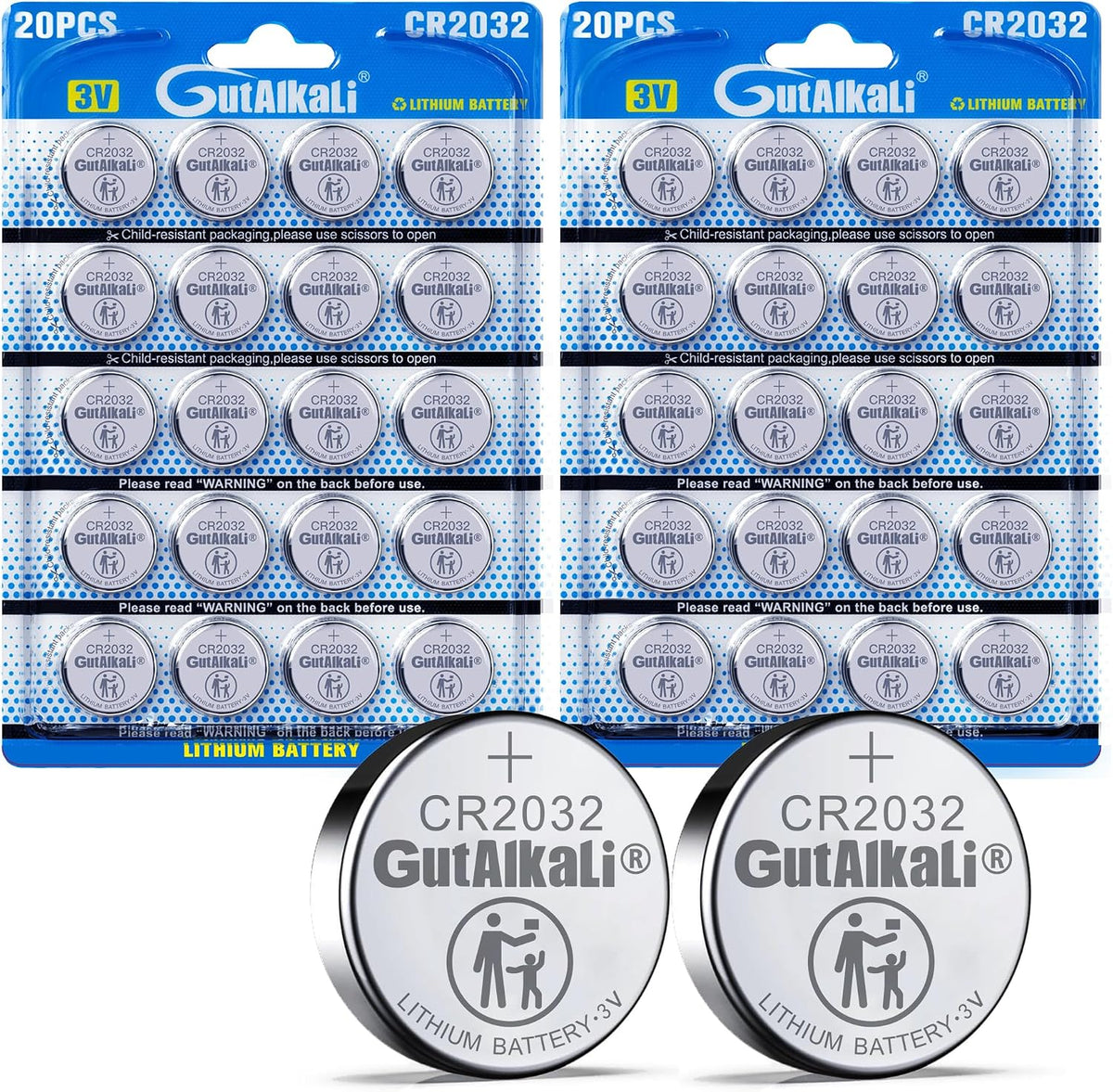 CR 2032 30er Votivkerzen,CR2032 Batterien 3V Lithium-Knopfzelle,Teelichter, Video, Computer, Rechner, IC-Karten