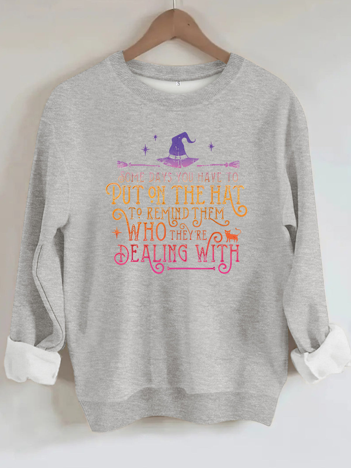 Printed loose women's fleece hoodie