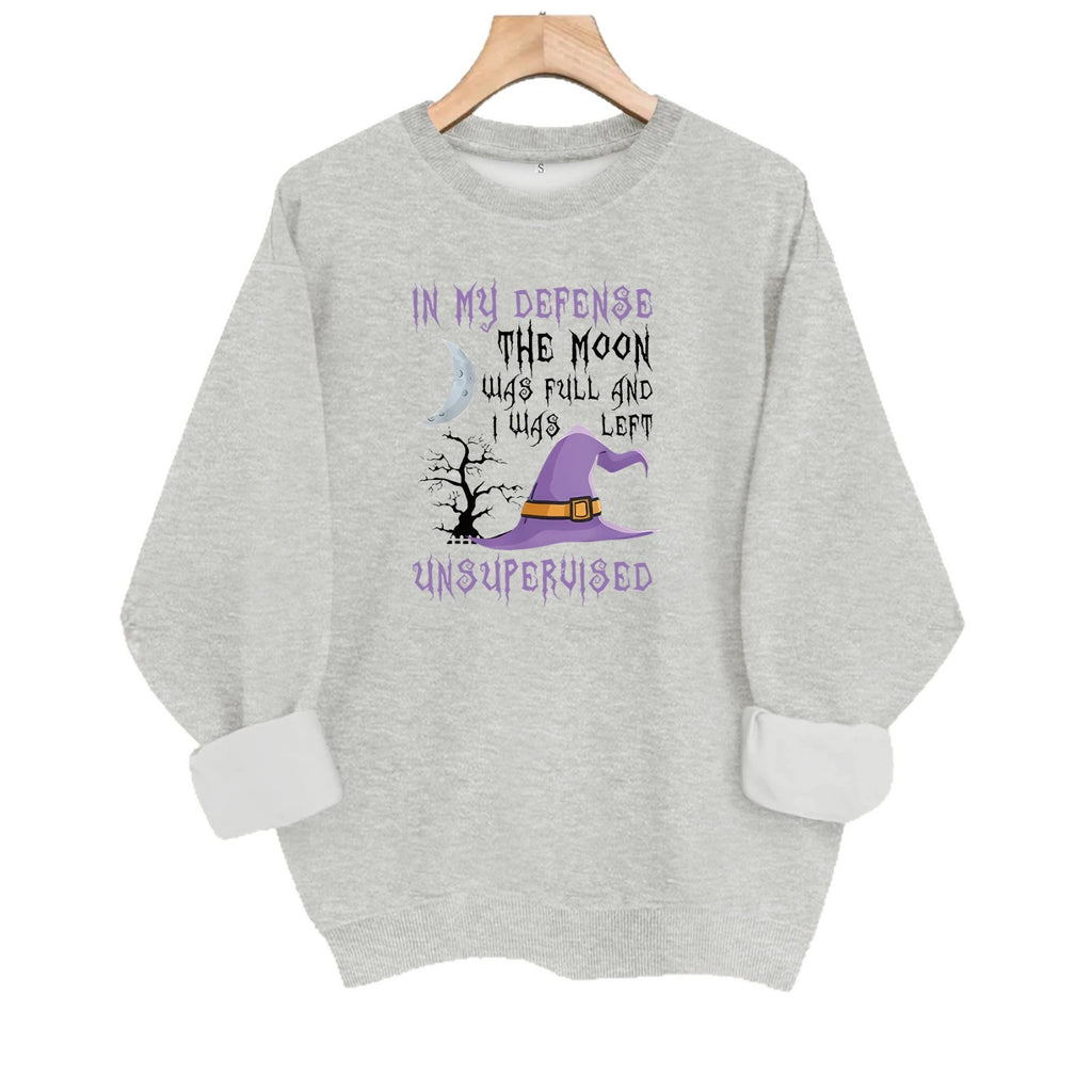 Round neck fleece hoodie