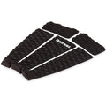DORSAL Almohadillas de tracción de cubierta de tabla de surf de EVA de cinco piezas con cola Kicker para tablas de skimboard, tablas de surf, tablas de peces, funboard, negro/blanco