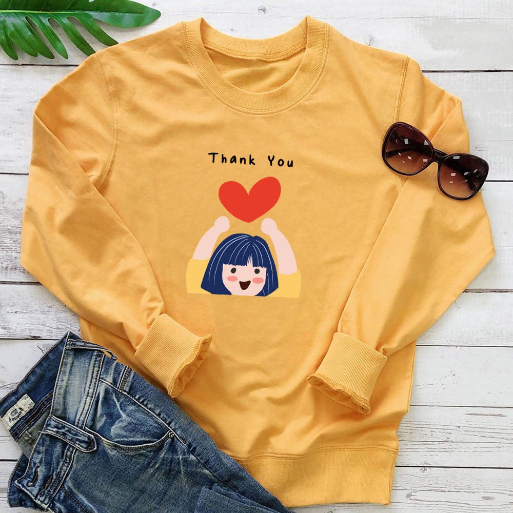 Sweat à capuche long et imprimé « Love »