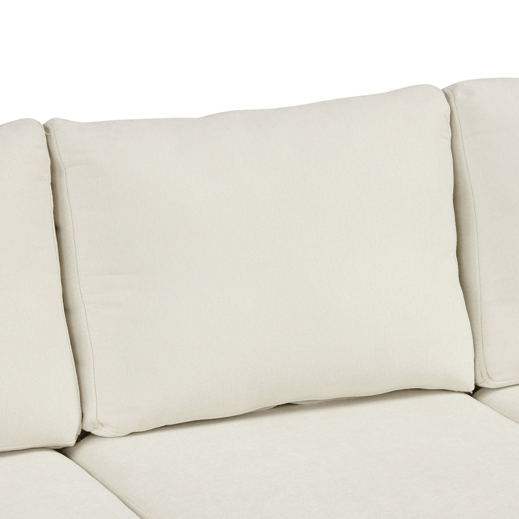 124.8"l-Shaped Sofa Convertible Sofa Bed Pull Out Sofa Sleeper With Two Back Pillows, Two USB Ports and Two Power Socket