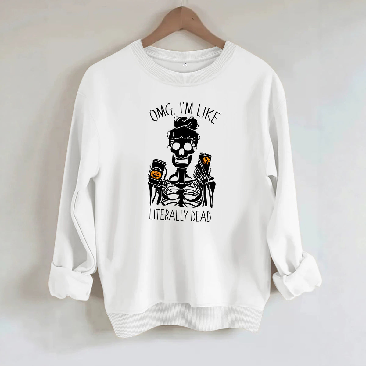 Sudadera con capucha de forro polar y manga larga
